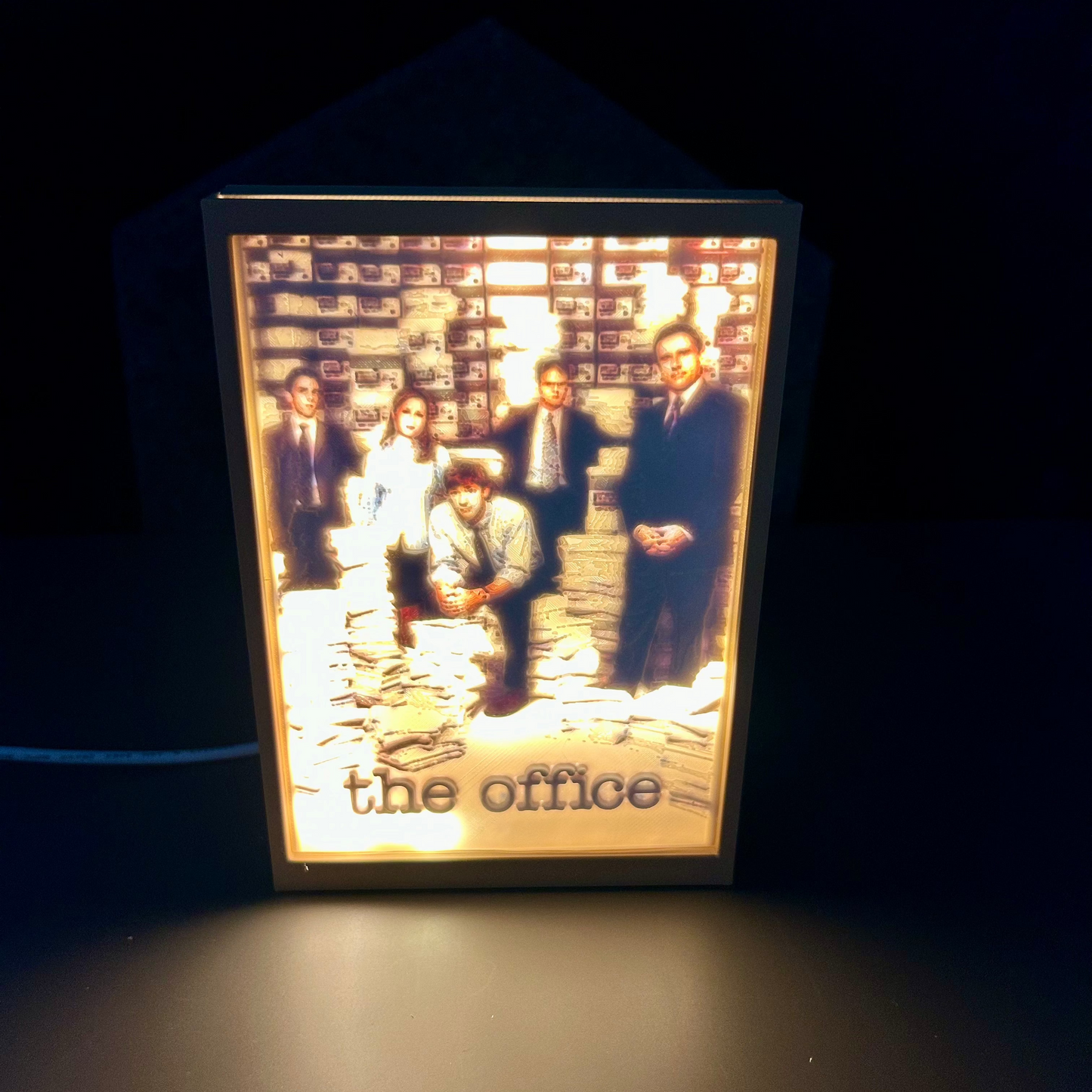 Lampada 3D tema The Office a colori