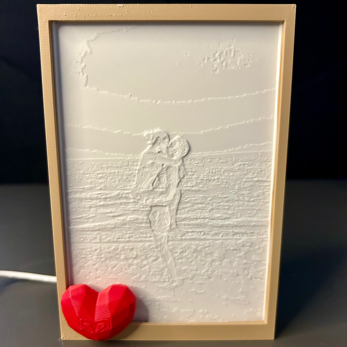 Lampada 3D San Valentino