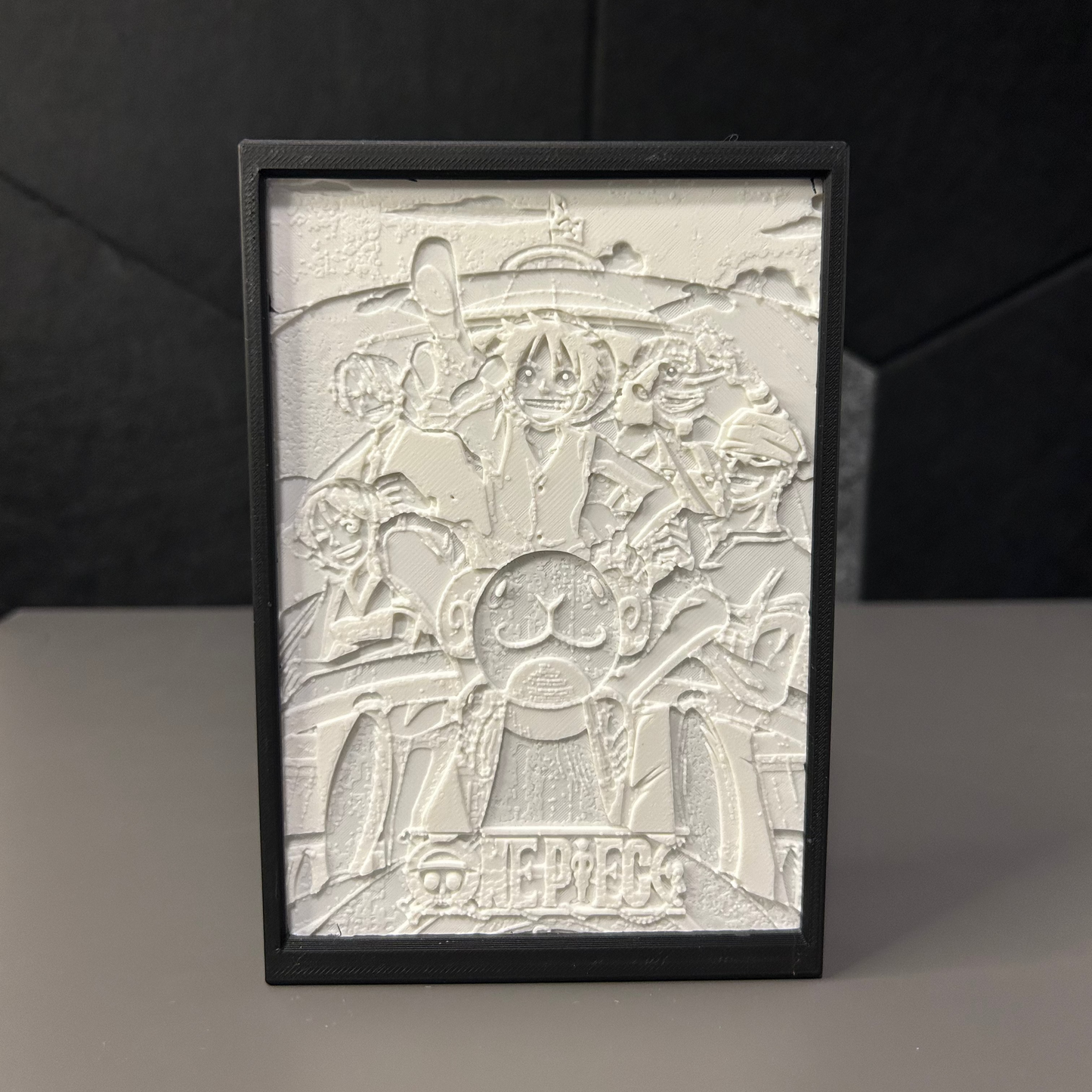 Lampada 3D tema One Piece a colori