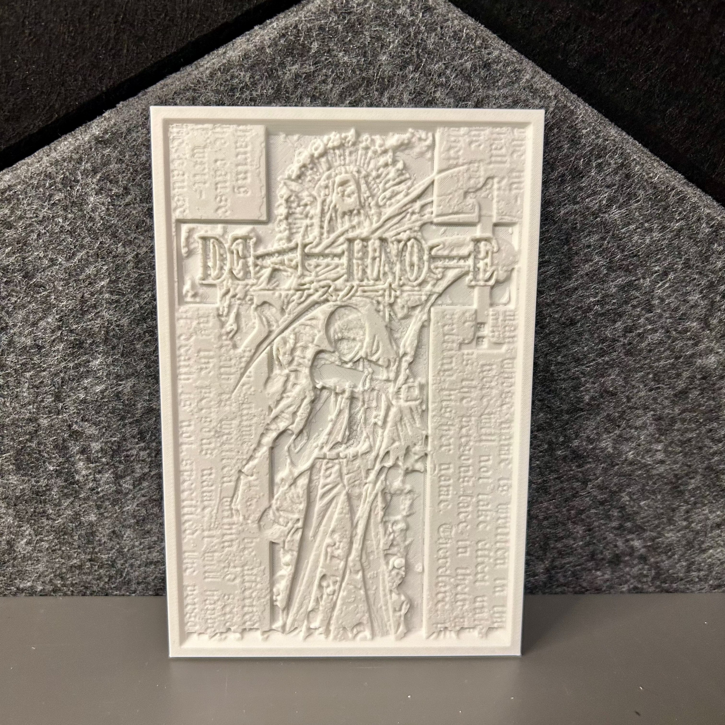 Immagine 3D Death Note in bianco e nero