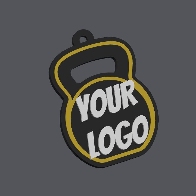 Portachiavi personalizzato kettlebell