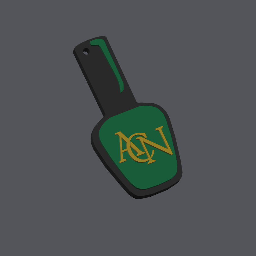 Portachiavi personalizzato smalto