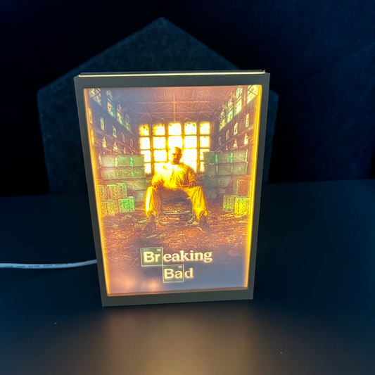 Lampada 3D tema Breaking Bad a colori