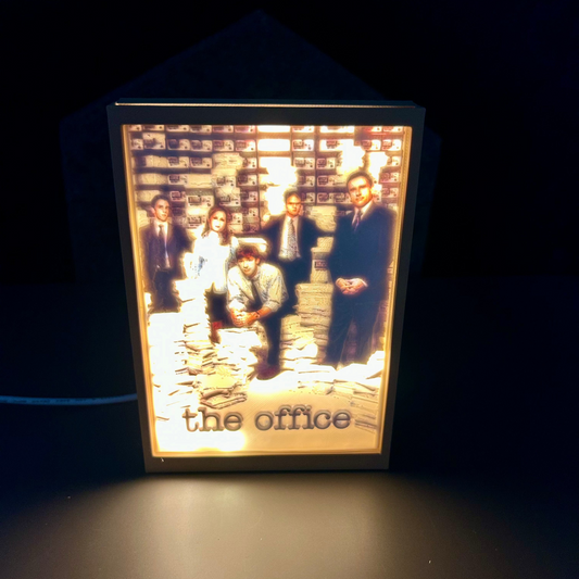 Lampada 3D tema The Office a colori