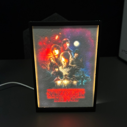 Lampada 3D tema Stranger Things a colori