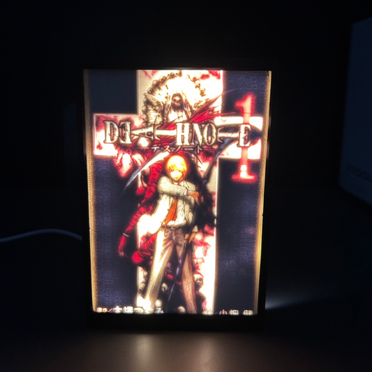 Lampada 3D tema Death Note a colori