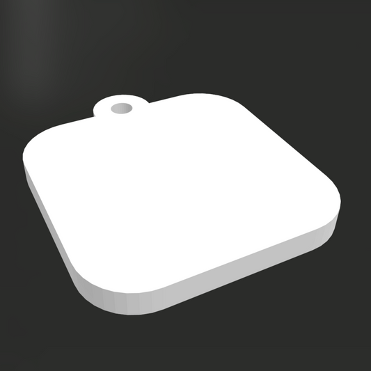 Custom keychain square base