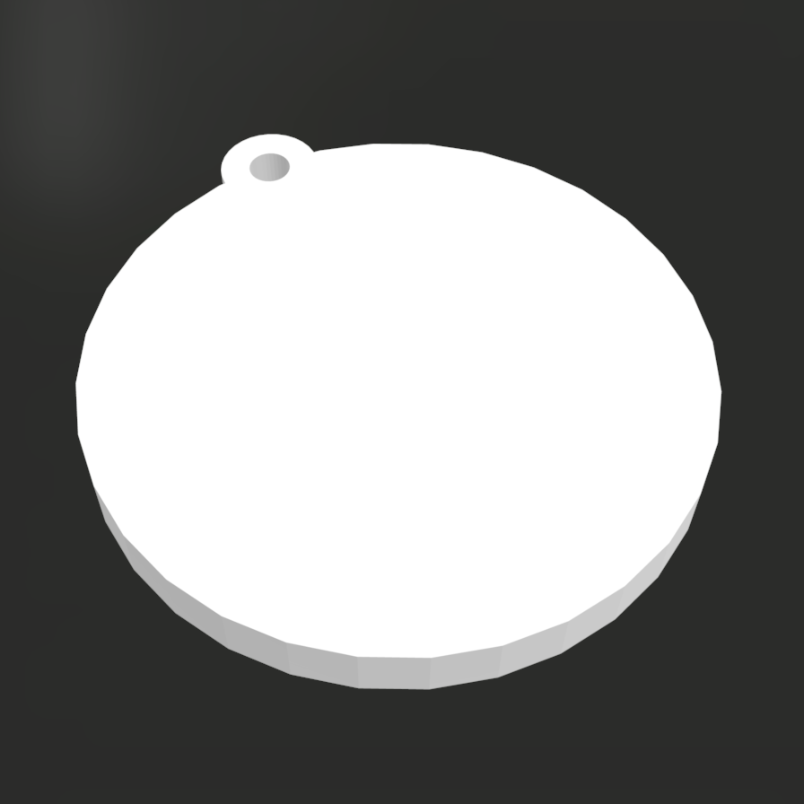 Custom keychain round base version 1