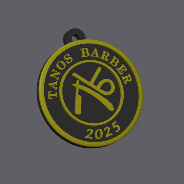 Custom keychain round base version 1