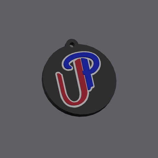 Custom keychain round base version 1