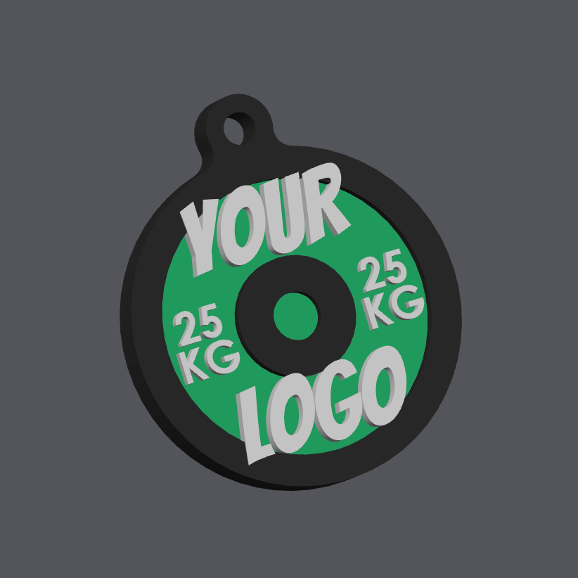 Portachiavi personalizzato disco palestra